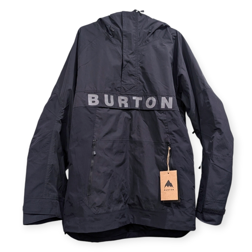 S0LD Burton Men's Frostner Anorak Jacket True Black - Picture 6 of 11